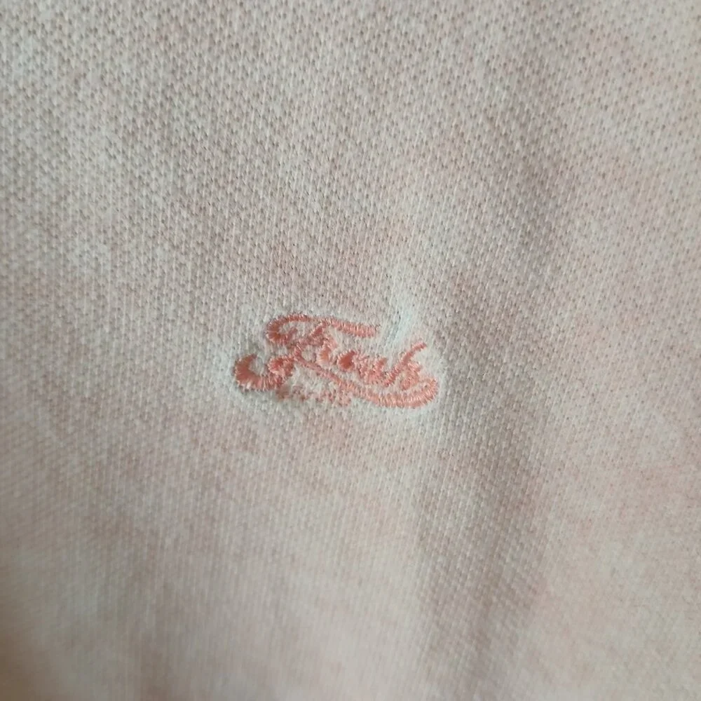 Fresh Brand Men's Polo Short Sleeve Medium Faded Orange, Shirt, VG Condition - Picture 3 of 10